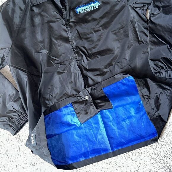 🔥Ripndip Hades Black Coaches Windbreaker Jacket! - Picture 13 of 16